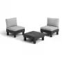 KETER Garden furniture set Elements Balcony Set gray/light gray