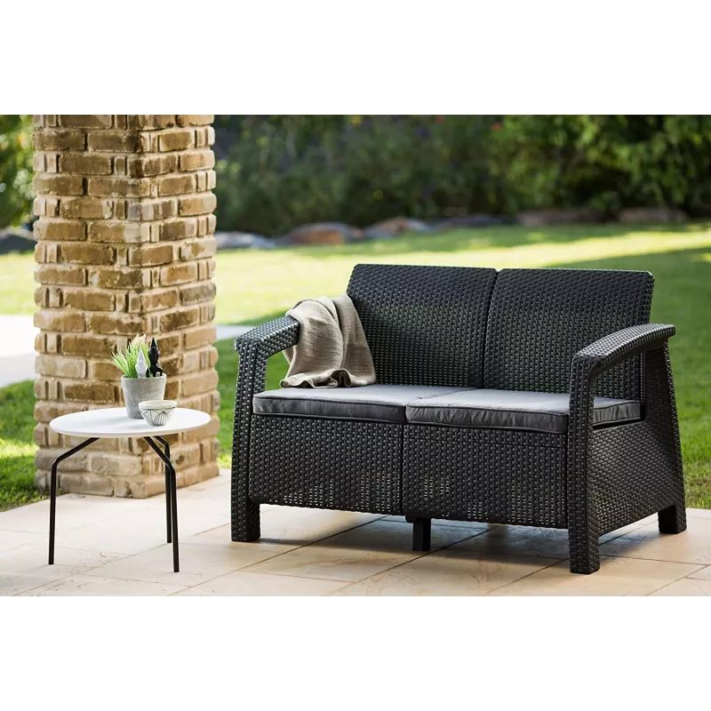 KETER Garden sofa double Corfu Love Seat grey