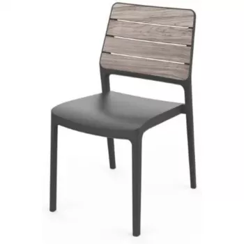 KETER Garden chair Deco Porto ash wood tone/gray