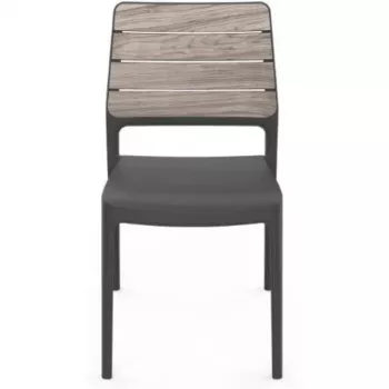 KETER Garden chair Deco Porto ash wood tone/gray