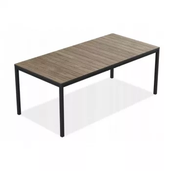 KETER Garden table Deco Porto Nova 200 walnut/black