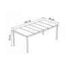 KETER Garden table Deco Porto Nova 200 walnut/black
