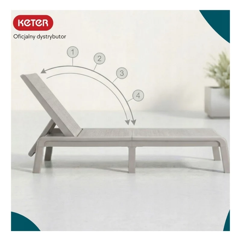 KETER Sun lounger Atlas light beige