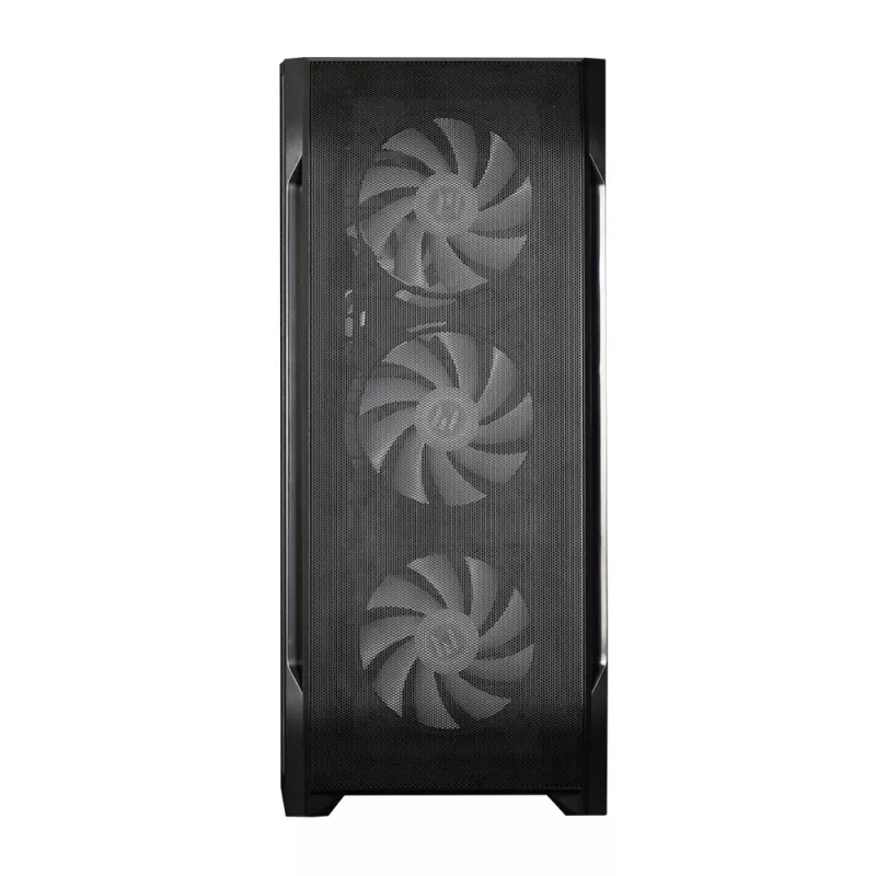 Zalman N7 PLUS V2 ATX Mid Tower PC Case, 7 x 120mm ARGB Fans, Tempered Glass, Black