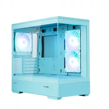 Zalman P30 V2, mATX Mini Tower PC Case, 3 x 120mm ARGB Fans, Mint