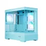Zalman P30 V2, mATX Mini Tower PC Case, 3 x 120mm ARGB Fans, Mint