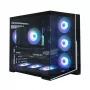 Zalman D40, ATX Mid Tower PC Case, 7 x 120mm ARGB Fans, Black