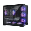 Zalman D40, ATX Mid Tower PC Case, 7 x 120mm ARGB Fans, Black