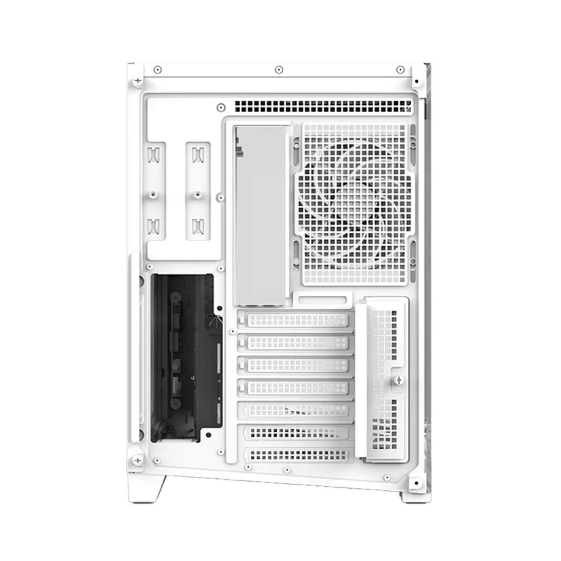 Zalman D40 White ATX Mid Tower Case with 7 ARGB Fans and Tempered Glass