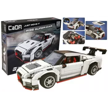 CADA 6673 Construction Bricks Sports Car White 1322 pcs