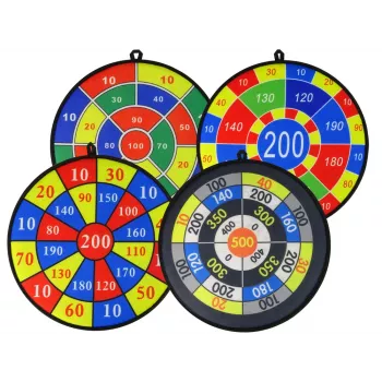 LEAN TOYS Game Set Dart 36 cm Shield Balls on Velcro