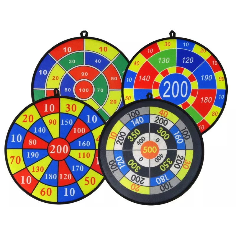 LEAN TOYS Game Set Dart 36 cm Shield Balls on Velcro