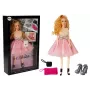 LEAN TOYS Model doll, fair-haired 28 cm, handbag, high heels