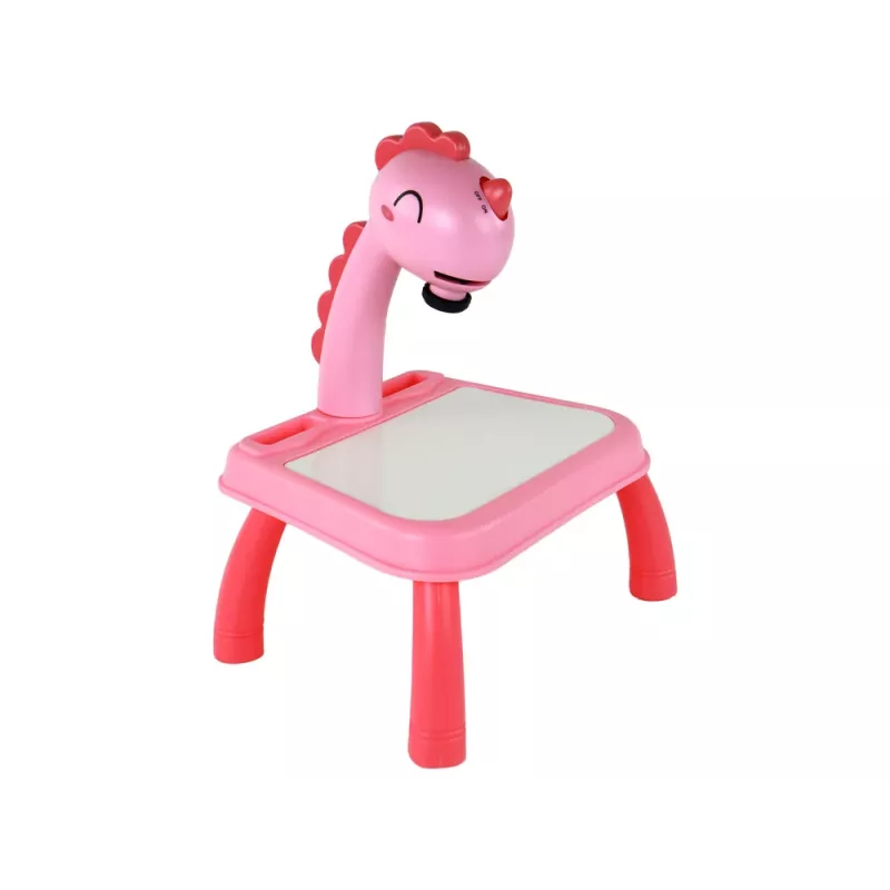 LEAN TOYS Whiteboard Projector Projector For Learning To Draw Pink Dinosaur