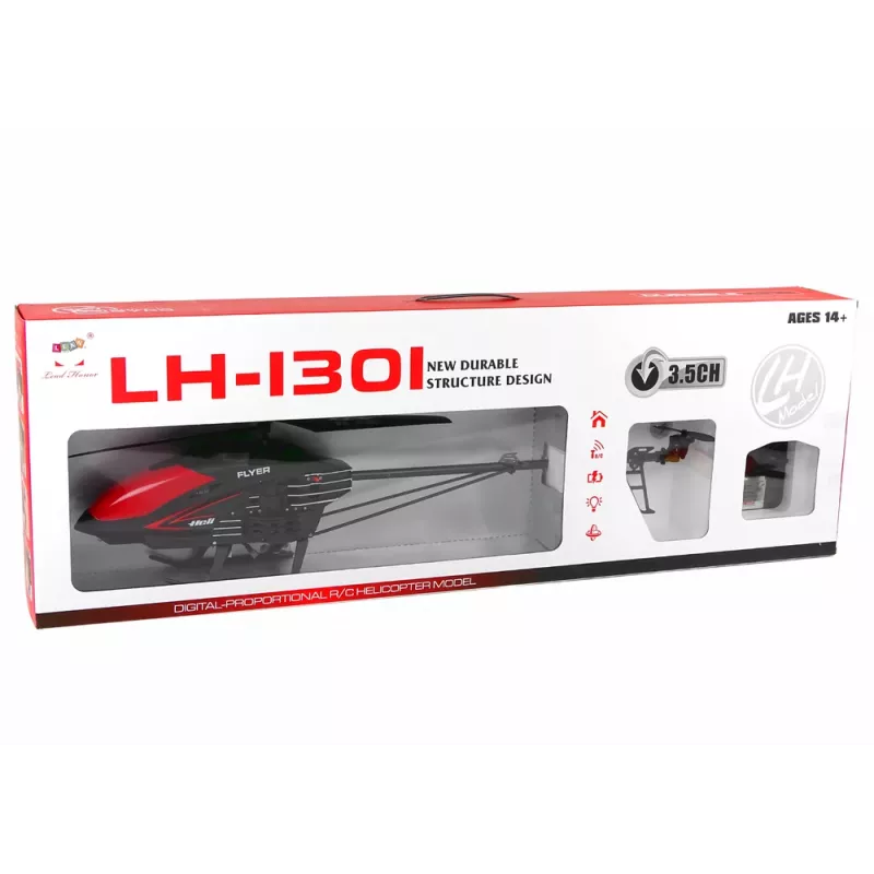 LEAN TOYS LH-1301 2.4G Remote Controlled Helicopter Black