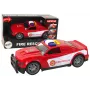 LEAN TOYS Car Fire Department 1:14 Lights Sounds Red