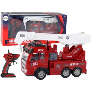 LEAN TOYS Fire Department With Crane Remote Control Model