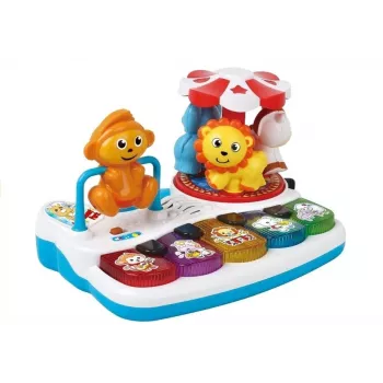LEAN TOYS ﻿Colorful Piano with Animal For Kiddie