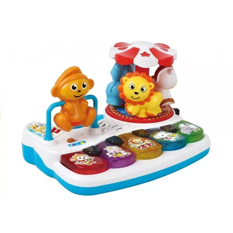 LEAN TOYS ﻿Colorful Piano with Animal For Kiddie