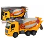 LEAN TOYS Concrete Mixer Truck Swivel Pear Sound Light Yellow 1:16