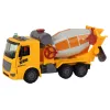 LEAN TOYS Concrete Mixer Truck Swivel Pear Sound Light Yellow 1:16