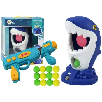 LEAN TOYS Arcade Game Shark Shooting Ball Gun