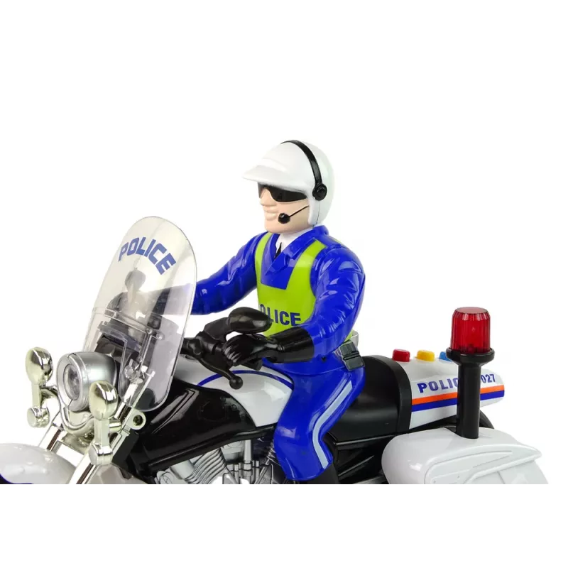 LEAN TOYS Police Motorcycle Motor Police Sounds Lights Police Car