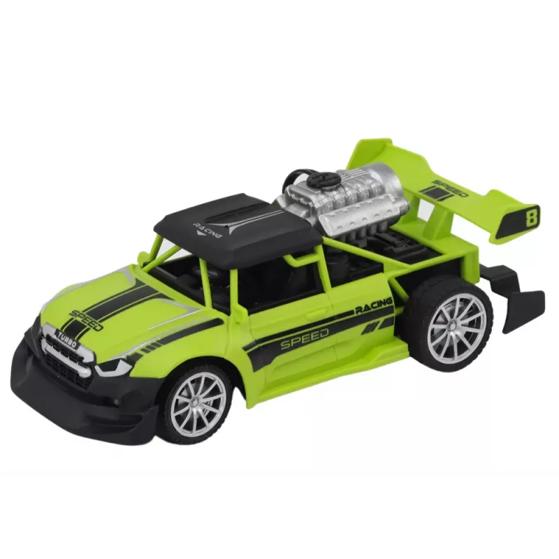 LEAN TOYS RC Sentence Car 1:20 Smoke Effect Lights Green