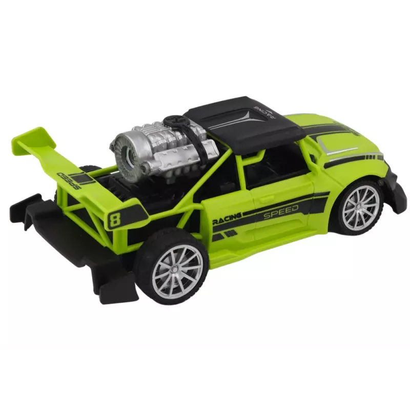 LEAN TOYS RC Sentence Car 1:20 Smoke Effect Lights Green