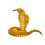 LEAN TOYS Plush Mascot Snake King Cobra Yellow 100 cm