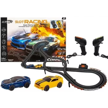 LEAN TOYS Racing Track 2 Cars Controllers Slot Cars