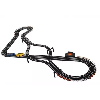 LEAN TOYS Racing Track 2 Cars Controllers Slot Cars