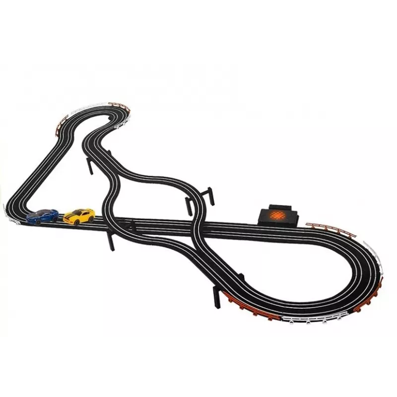 LEAN TOYS Racing Track 2 Cars Controllers Slot Cars
