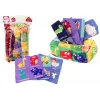 LEAN TOYS Soft Tissue Box with 6 fabrics and 3 rustling colorful wipes