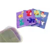 LEAN TOYS Soft Tissue Box with 6 fabrics and 3 rustling colorful wipes