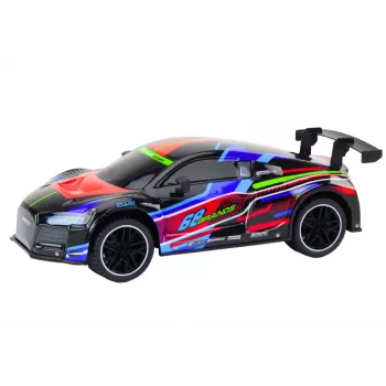 LEAN TOYS RC Sports Car 1:10 25km/h Lights Black