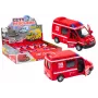 LEAN TOYS Fire Truck 1:32 Opening Doors Lights Sounds Drive Red