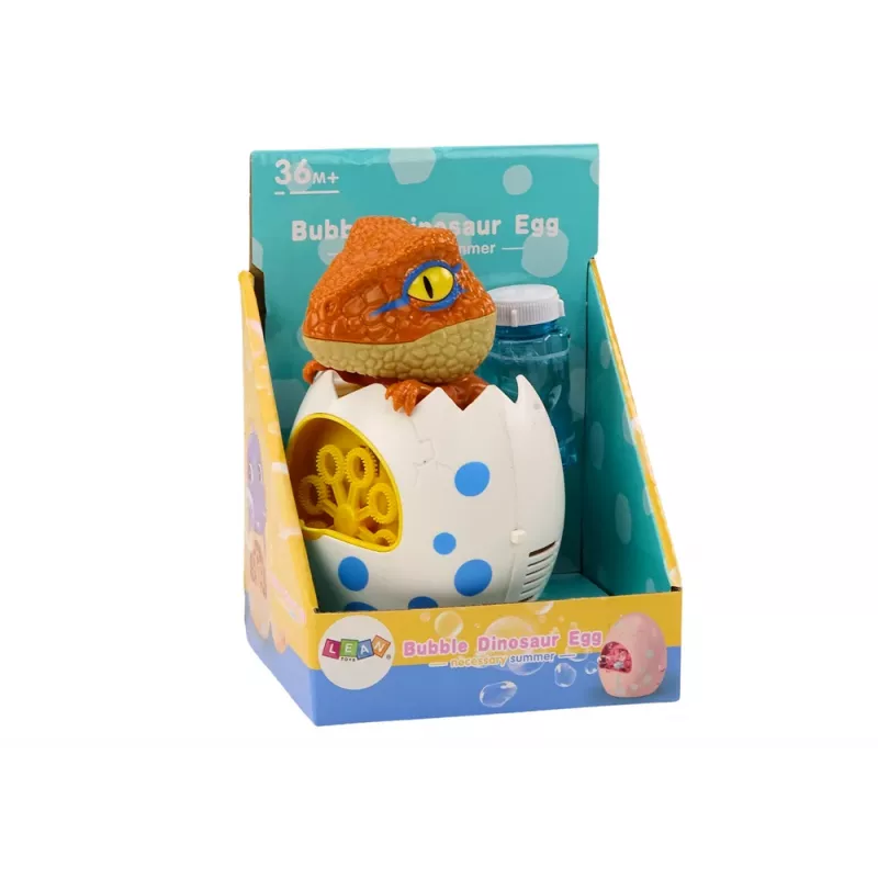 LEAN TOYS Dinosaur Bubble Machine In Liquid Egg