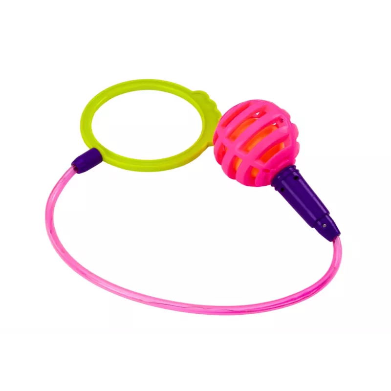 LEAN TOYS Skipper Hula Hop Jump Rope, Pink, LED
