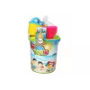 LEAN TOYS Sand Toy Set, Bucket, Grinder, Watering Can, Colorful Molds
