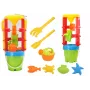 LEAN TOYS 18546 Sand Toy Set with Large Grinder, Bucket, and Colorful Molds – 7-Piece Beach and Sandbox Play Kit for Kids 12 Months+