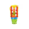LEAN TOYS 18546 Sand Toy Set with Large Grinder, Bucket, and Colorful Molds – 7-Piece Beach and Sandbox Play Kit for Kids 12 Months+