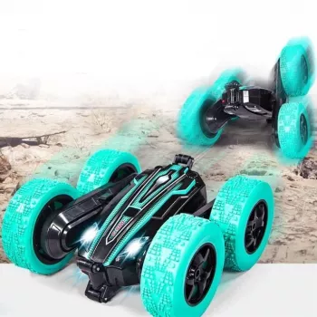 LEAN TOYS Twister Stunt Car Hand Gesture Control Remote Control Blue