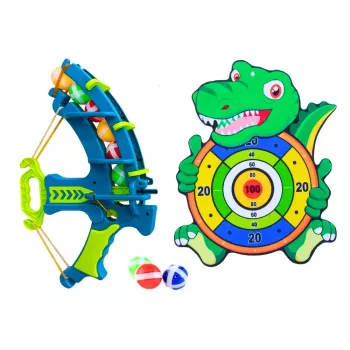 LEAN TOYS Velcro Balls Target Dragon Bow Gun