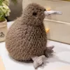 LEAN TOYS Plush Kiwi Bird Plush Toy Mascot Cuddly Toy Dark Brown 25cm