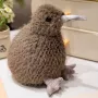 LEAN TOYS Plush Kiwi Bird Plush Toy Mascot Cuddly Toy Dark Brown 25cm