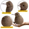LEAN TOYS Plush Kiwi Bird Plush Toy Mascot Cuddly Toy Dark Brown 25cm