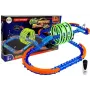 LEAN TOYS Racing Track Glowing in the Dark with Loops and Remote-Controlled Car