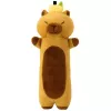 LEAN TOYS Plush Capybara Mascot With Fruit Oblong Pillow Roller Brown 45cm