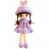 LEAN TOYS Rag Doll Soft Plush Purple Dress With Ruffles 45cm